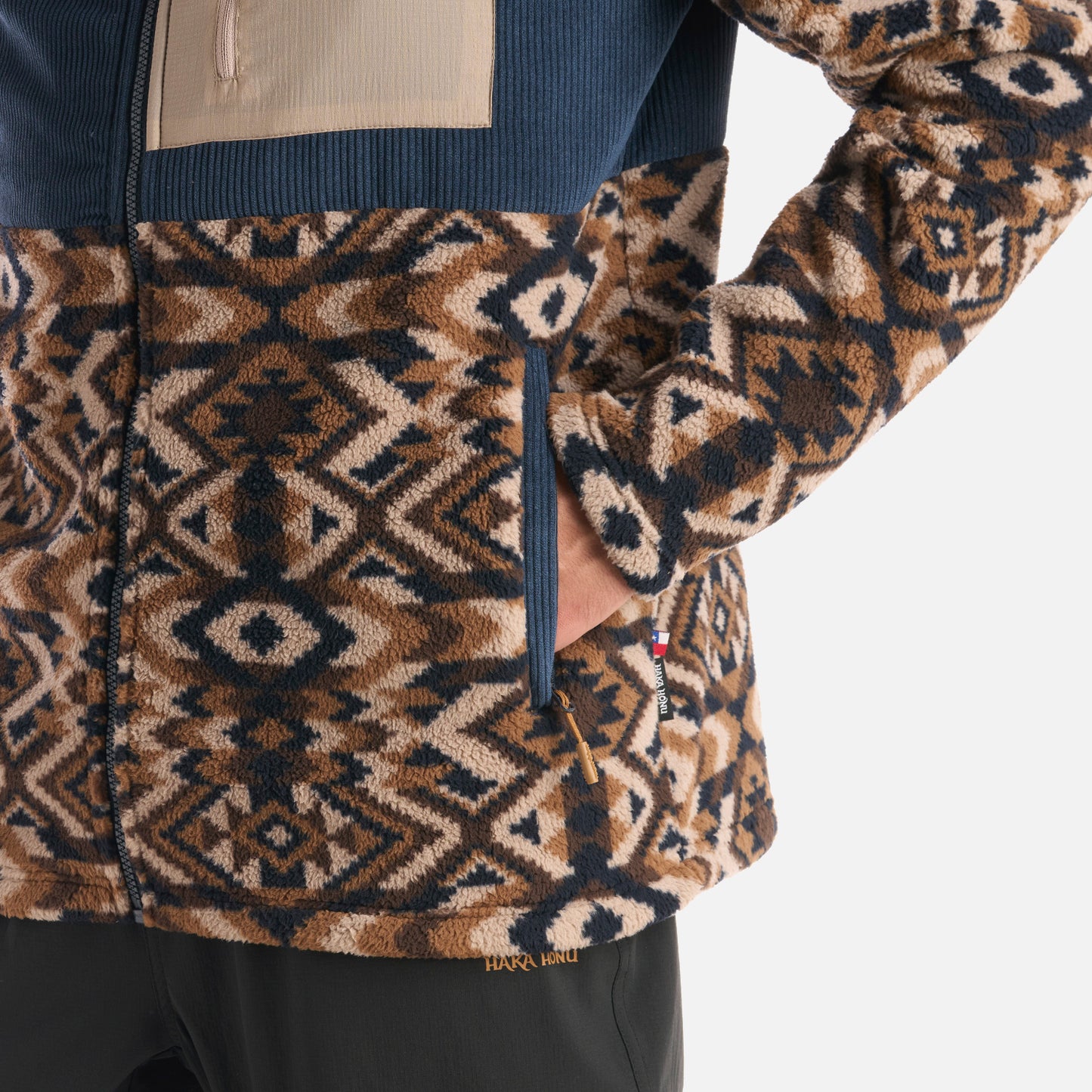 Polerón Hombre Puerto Print Azul Noche Haka Honu