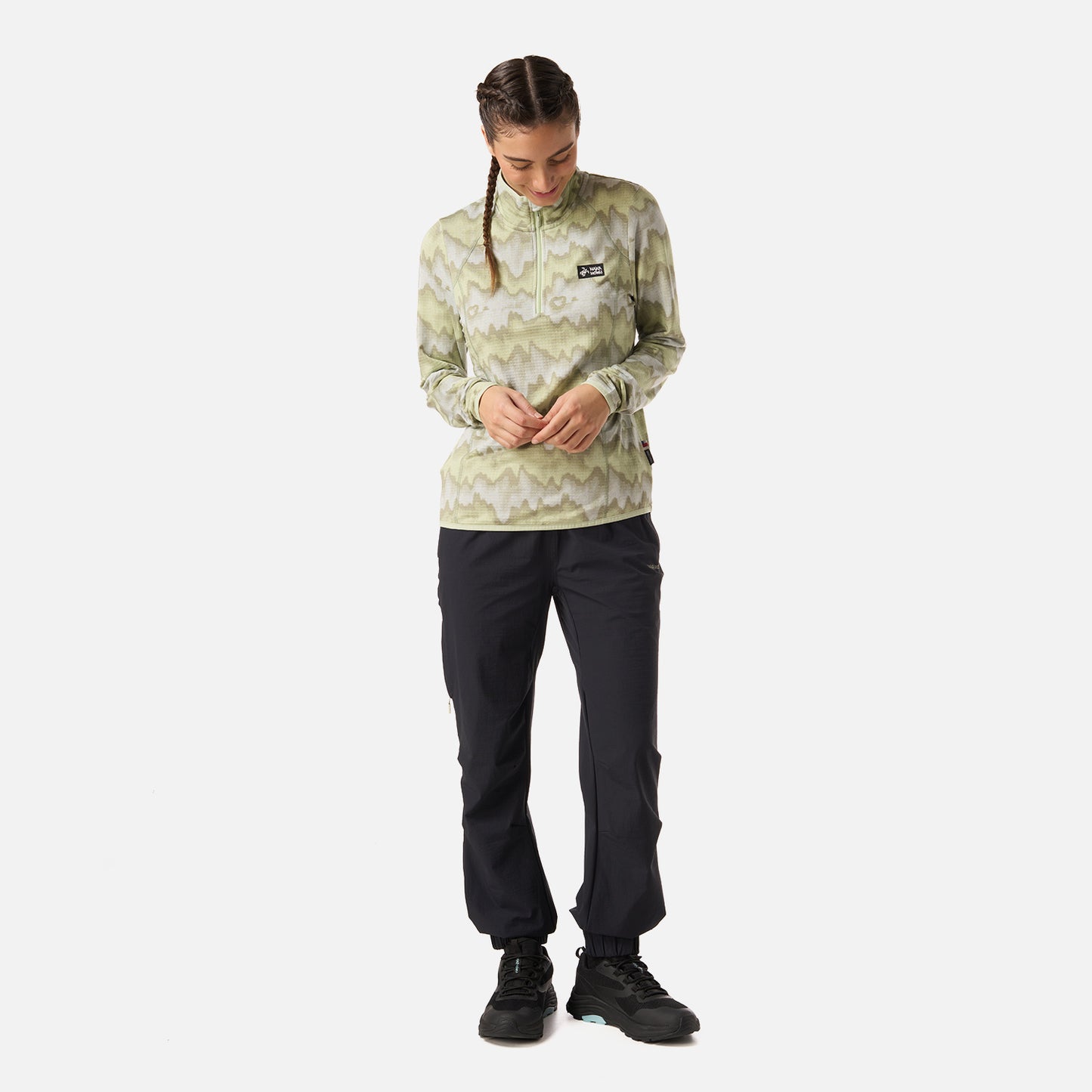 Polerón Mujer Taina Print Menta Haka Honu