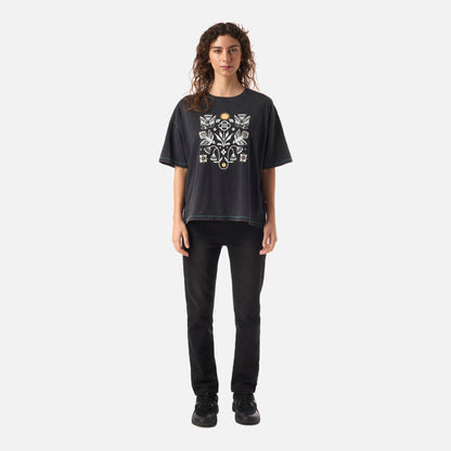 Polera Mujer Gorrion Negro Haka Honu