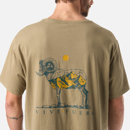 Polera Hombre El Cuernudo Verde Oliva Haka Honu