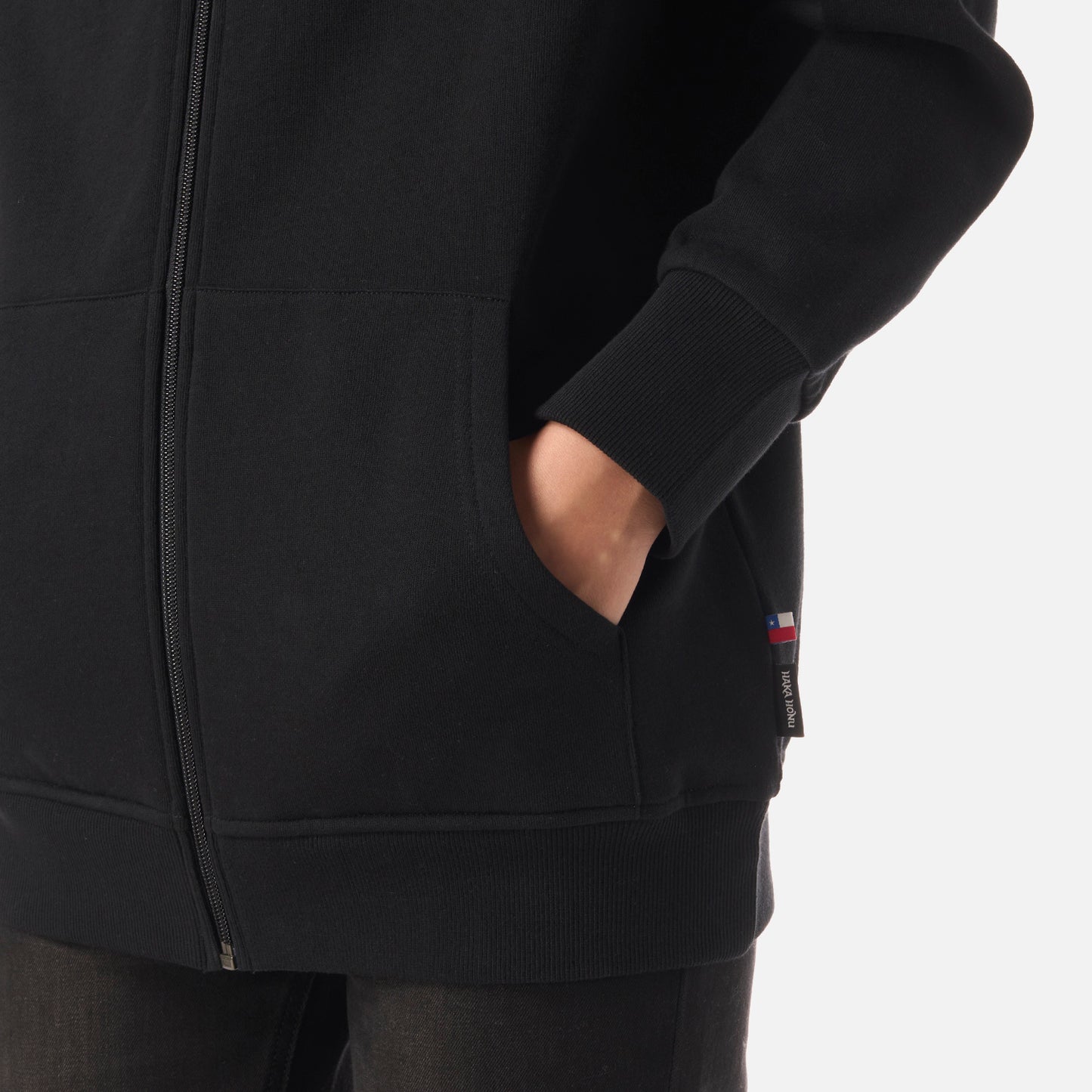 Polerón Mujer Motomami Full Zip Negro Haka Honu