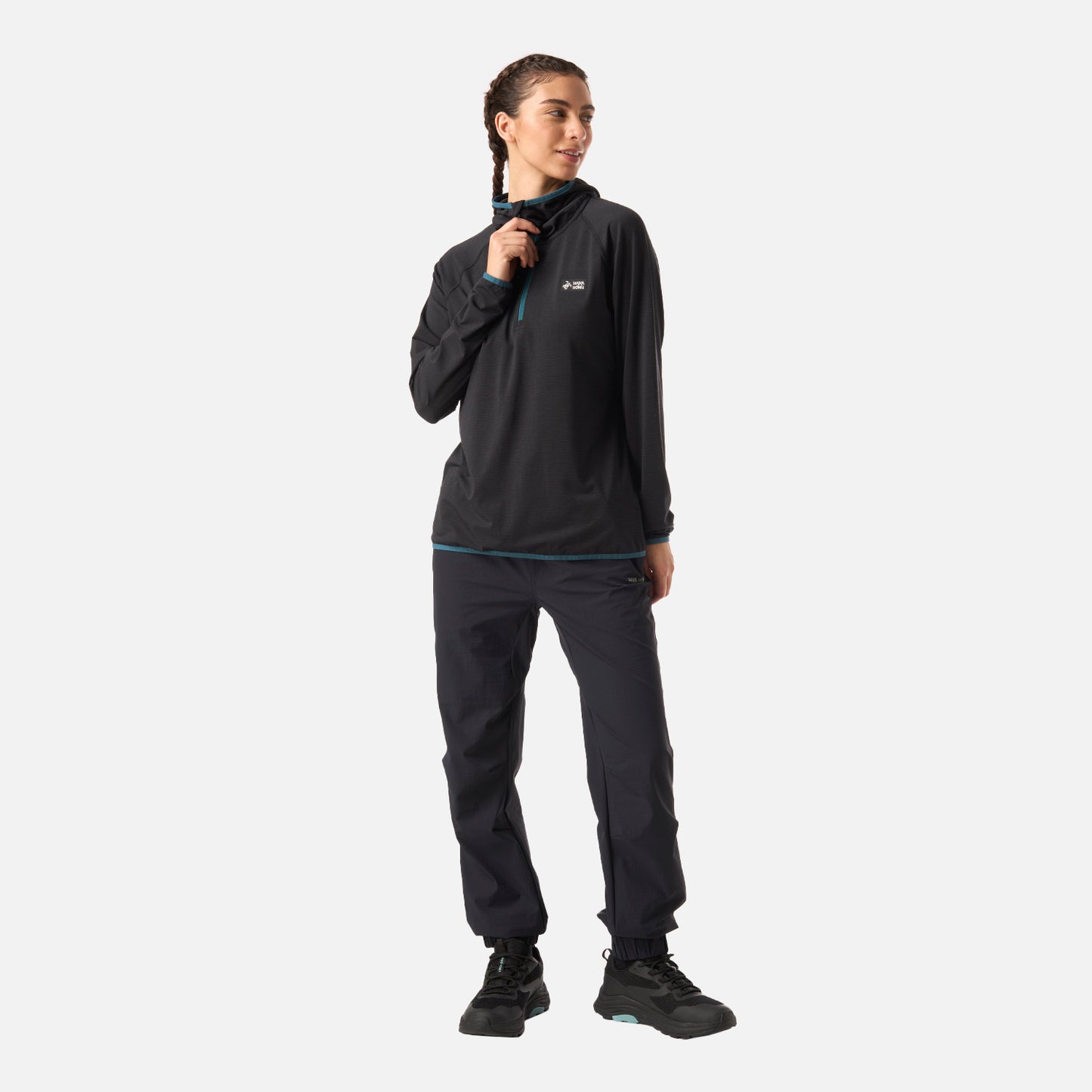 Polerón Mujer Taina Pro Negro Haka Honu