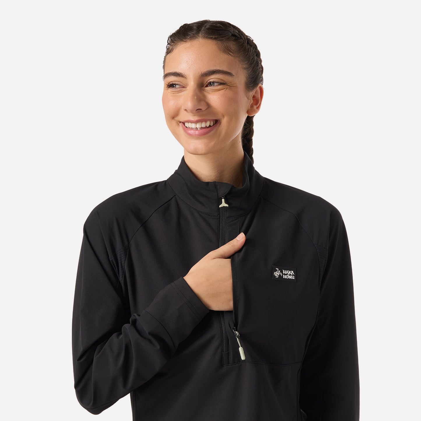 Polerón Mujer Higo Negro Haka Honu