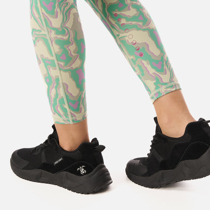 Calza Mujer Coihue Larga Print Menta Haka Honu
