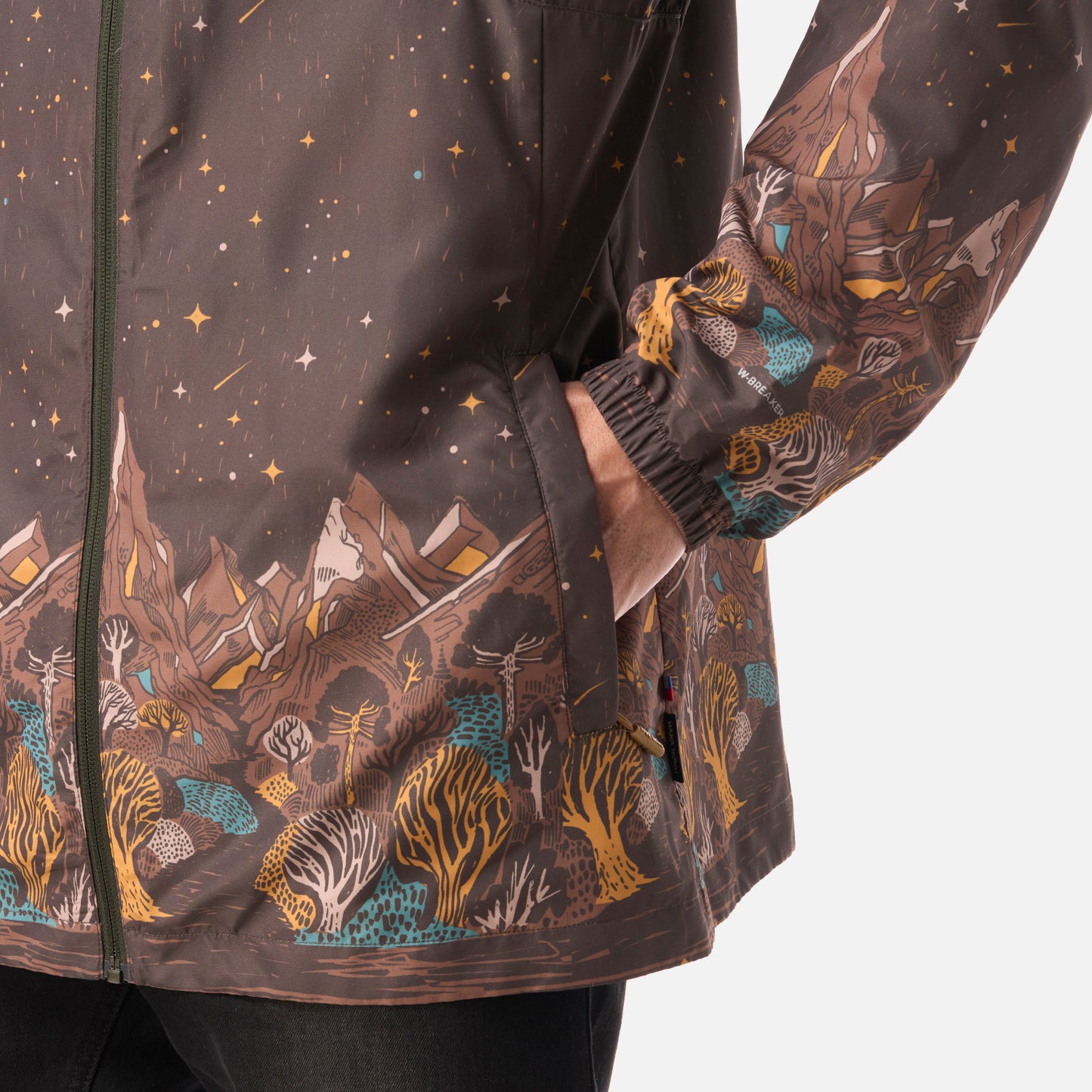 Chaqueta Hombre Aperrao Print Verde Militar Haka Honu