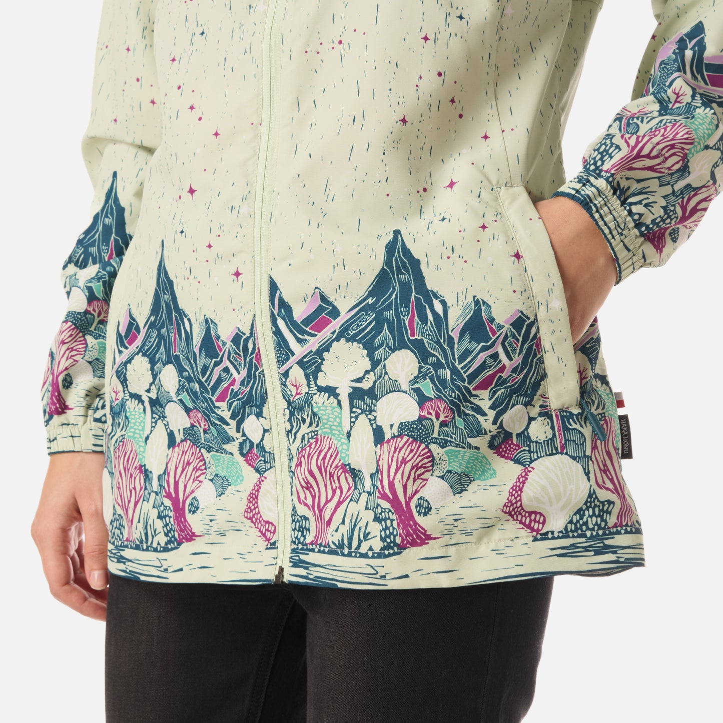 Chaqueta Mujer Aperrao Print Menta Haka Honu
