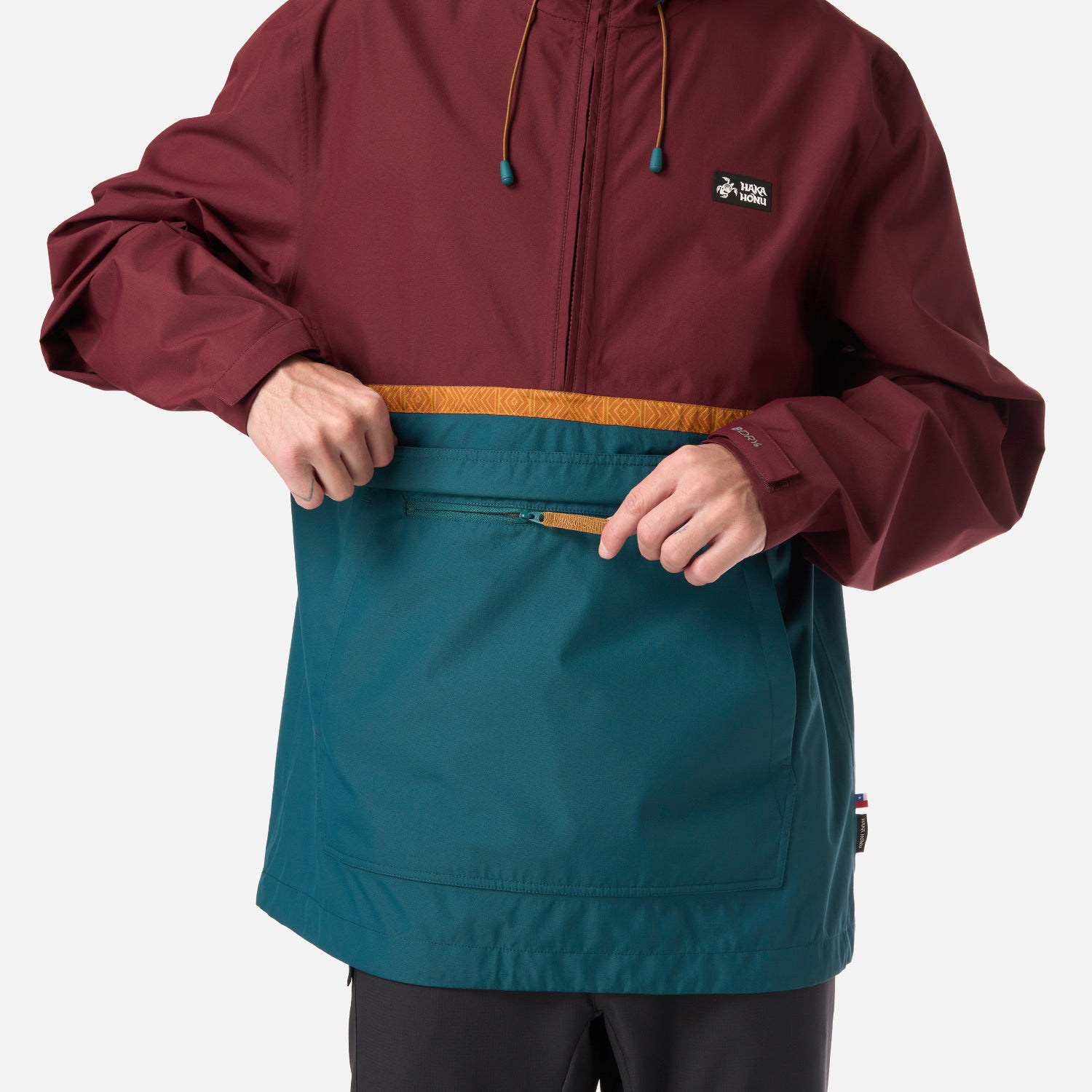 Chaqueta Hombre Viento Norte 14 Zip Burdeo Haka Honu – HakaHonu