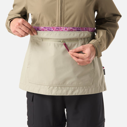 Chaqueta Mujer Viento Norte 14 Zip Verde Oliva Haka Honu