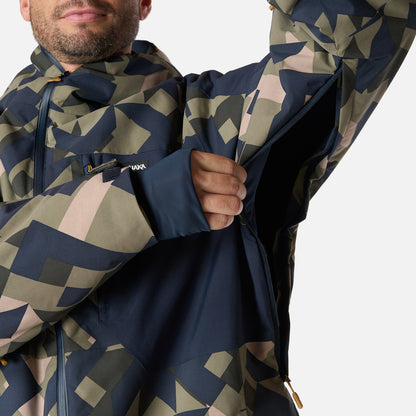 Chaqueta Hombre Yeti Print Verde Oliva Haka Honu