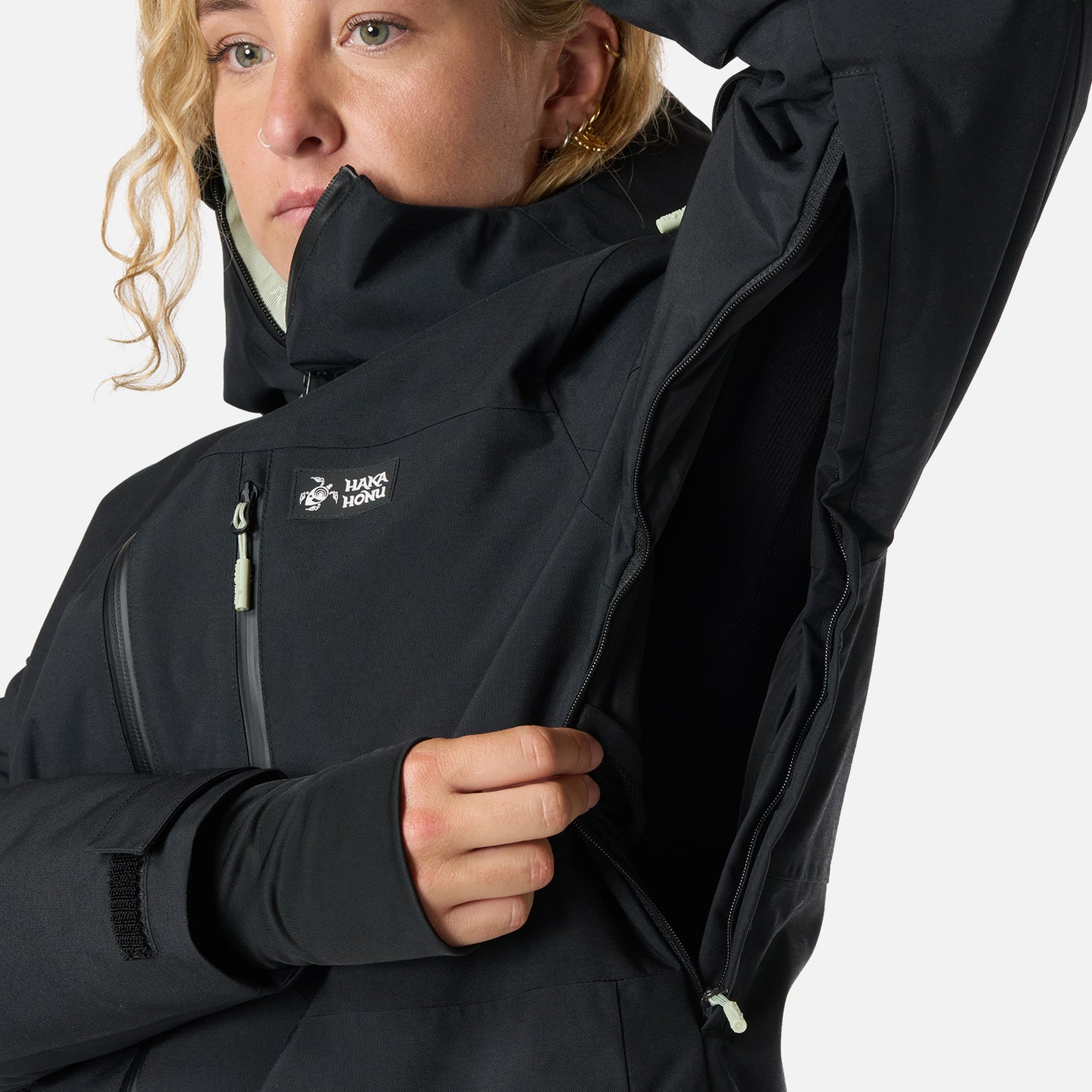Chaqueta Mujer Yeti Negro Haka Honu