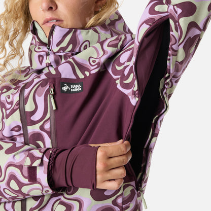 Chaqueta Mujer Yeti Print Malva Haka Honu