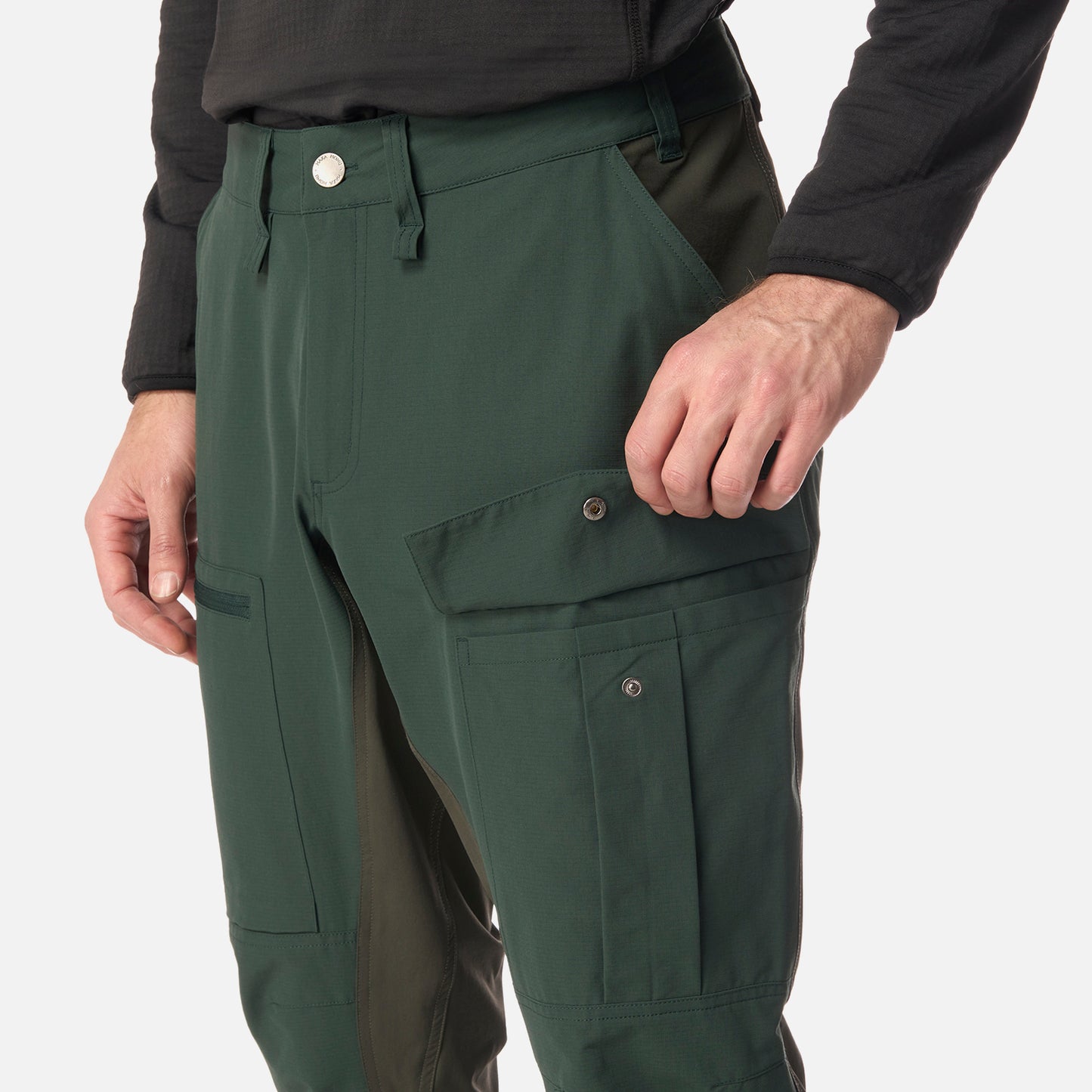 Pantalón Hombre Boina Negra Verde Bosque Haka Honu