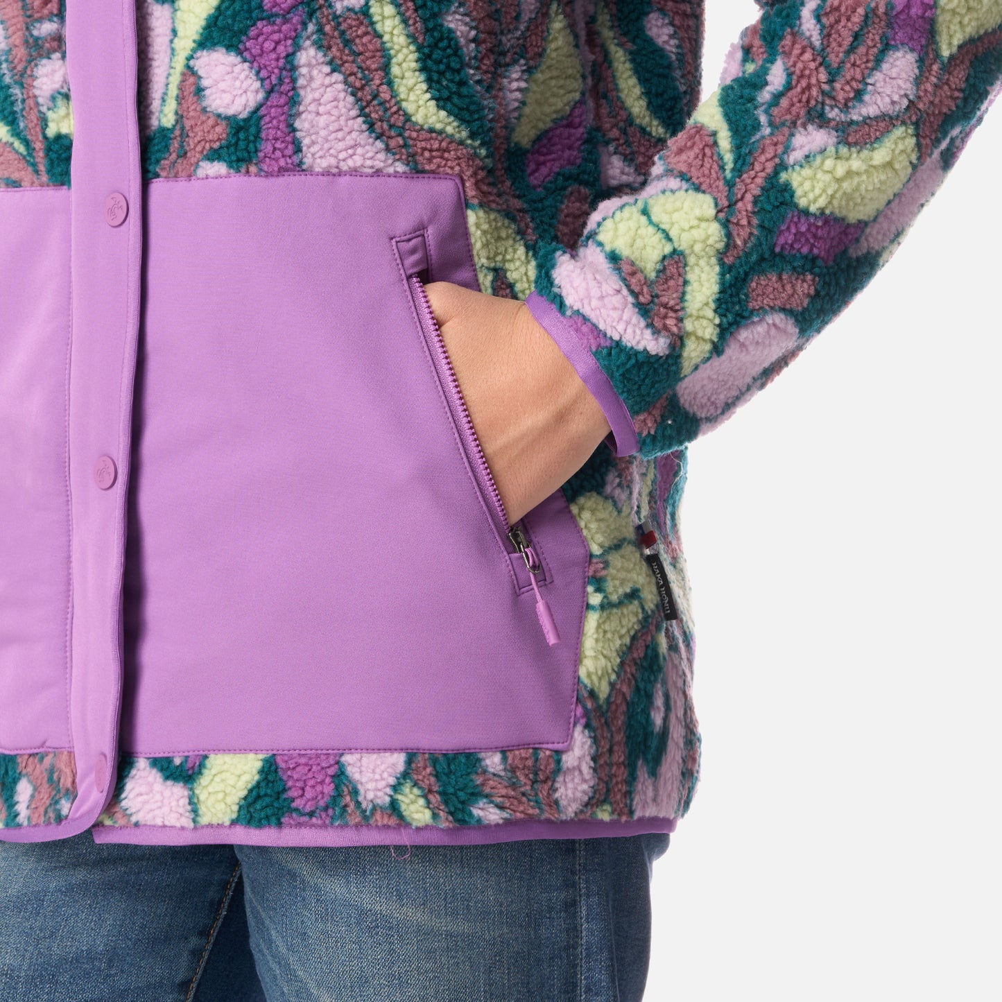 Polar Mujer Zip-porrito Print Morado Haka Honu