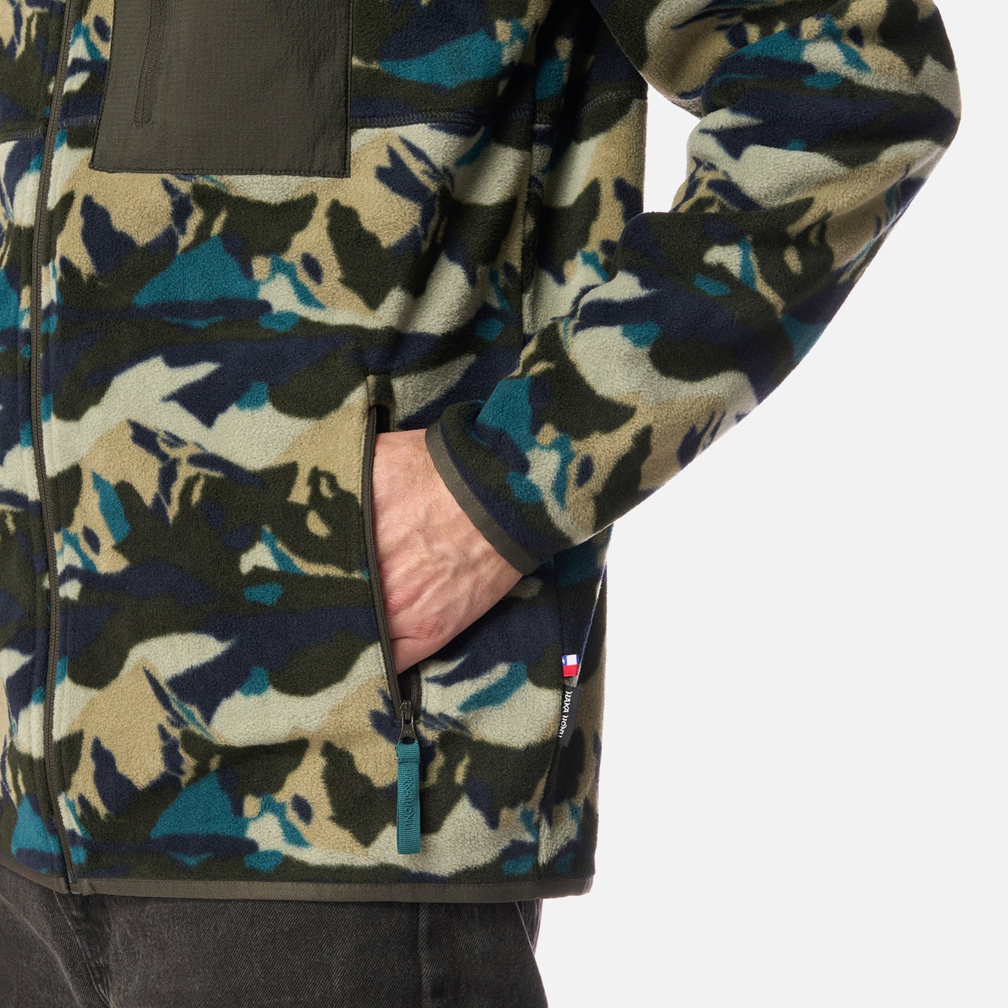Polar Hombre Leñero Print Verde Militar Haka Honu