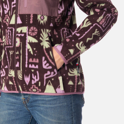 Polar Mujer Ruil Print Burdeo Haka Honu