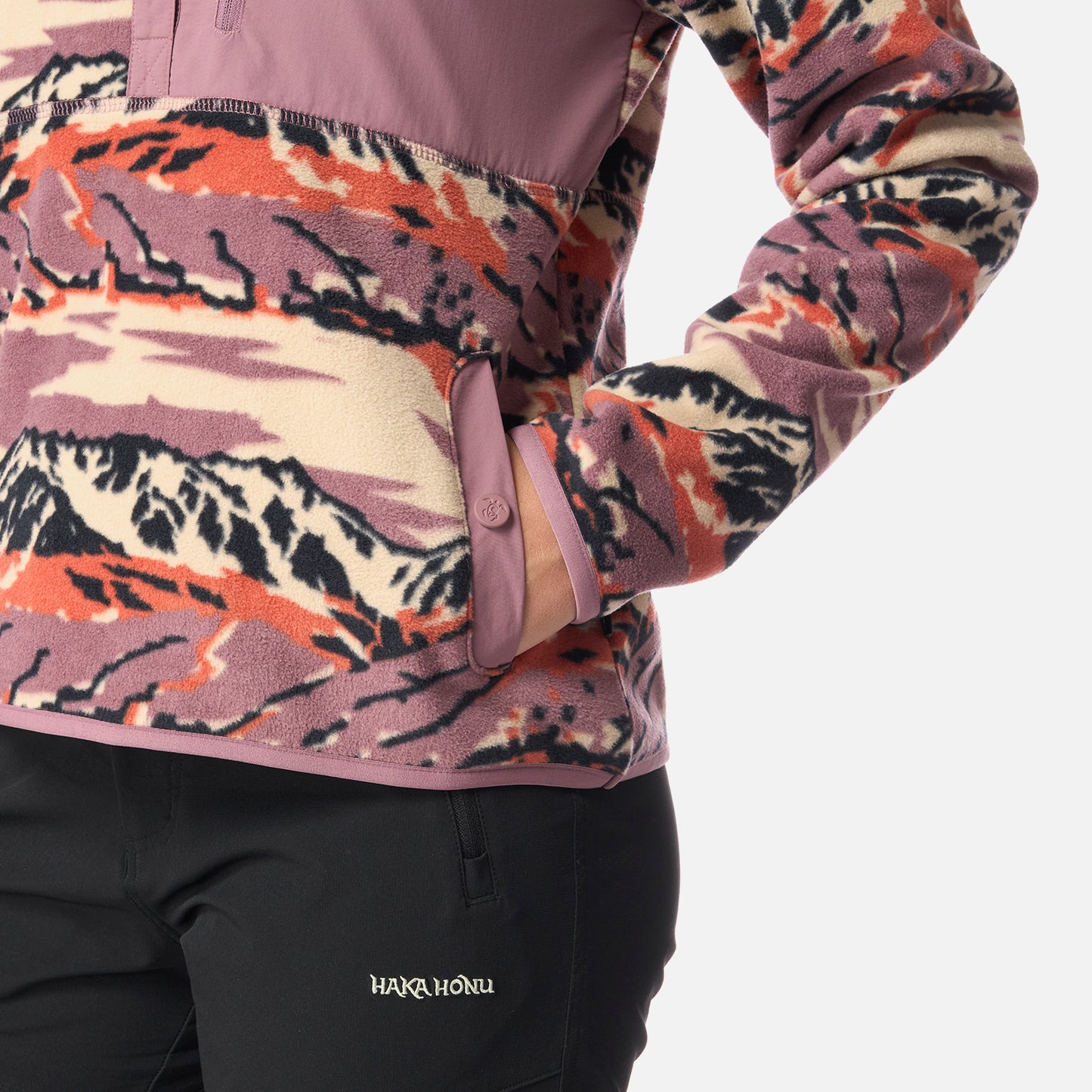 Polar Mujer Tokerau Hoody Print Lila Haka Honu