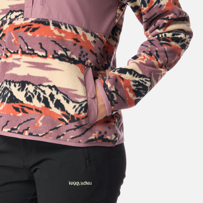 Polar Mujer Tokerau Hoody Print Lila Haka Honu