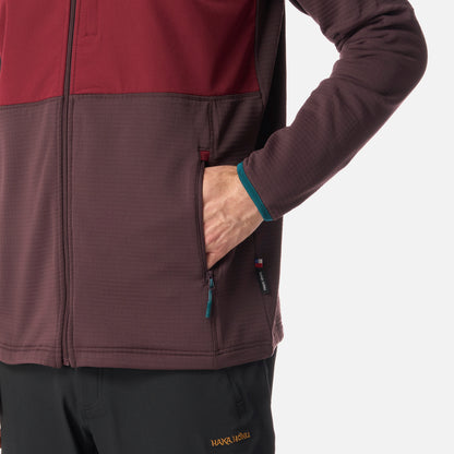 Polerón Hombre Taina Full Zip Burdeo Haka Honu