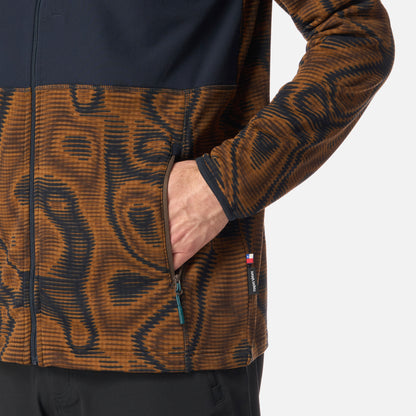 Polerón Hombre Taina Full Zip Print Café Haka Honu