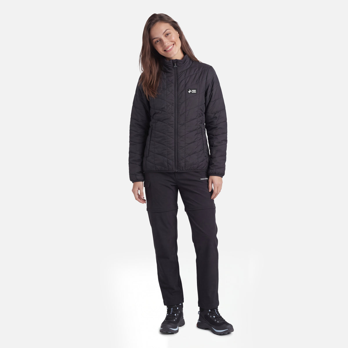 Chaqueta Mujer Muy Ultraliviana Negro Haka Honu