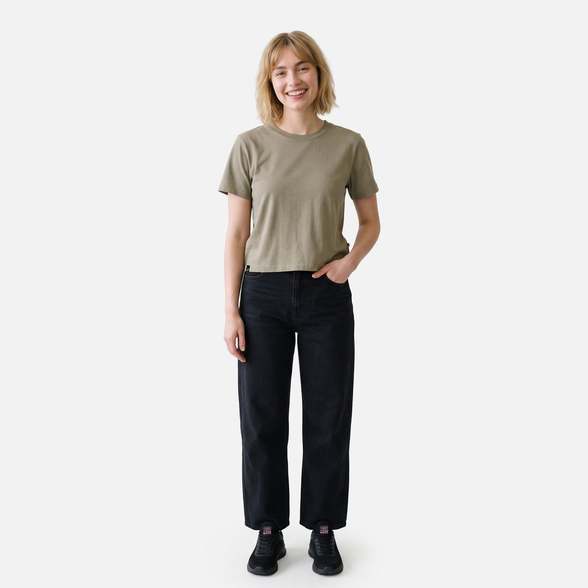 Polera Mujer Sin Prisa Verde Oliva Haka Honu