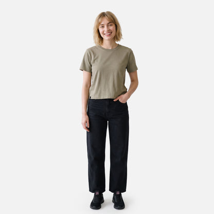 Polera Mujer Sin Prisa Verde Oliva Haka Honu
