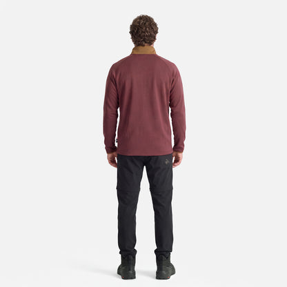 Polerón Hombre Taina Full Zip Burdeo Haka Honu