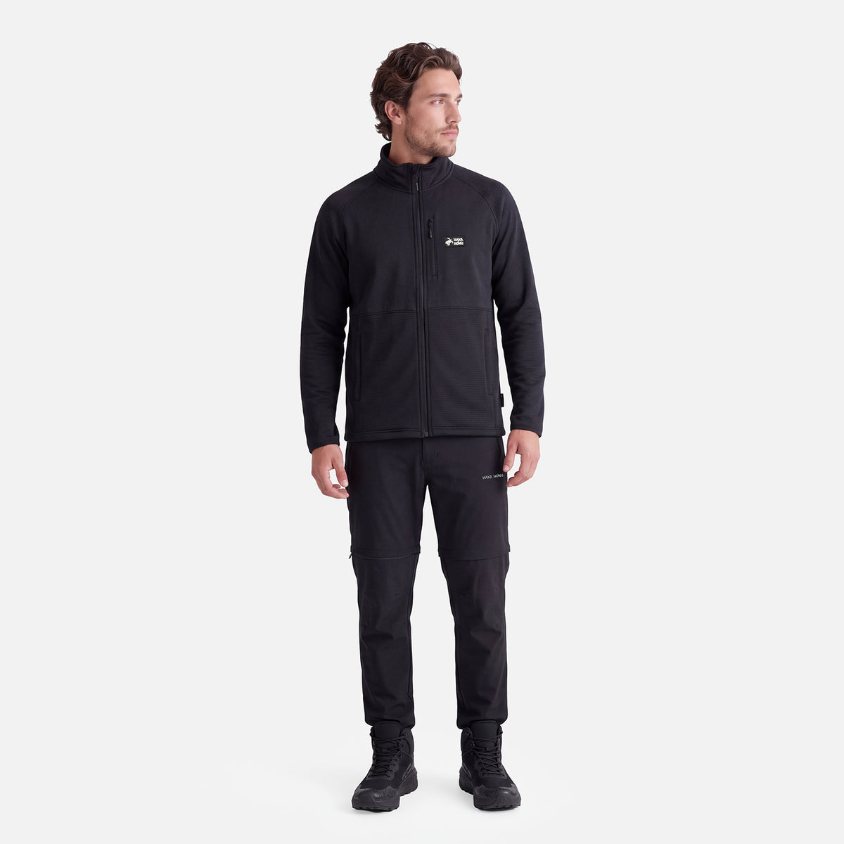 Polerón Hombre Taina Full Zip Negro Haka Honu