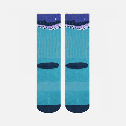 Calcetines Mujer Las Tres Puntas Pack Medio Azul / Celeste / Burdeo Haka Honu