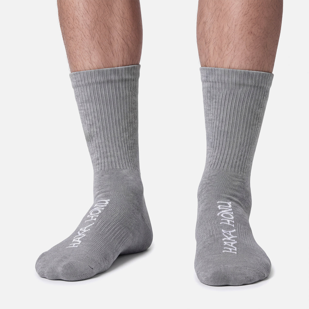 Calcetines Unisex Las Tres Puntas Pack Medio Blanco / Negro / Gris Haka Honu