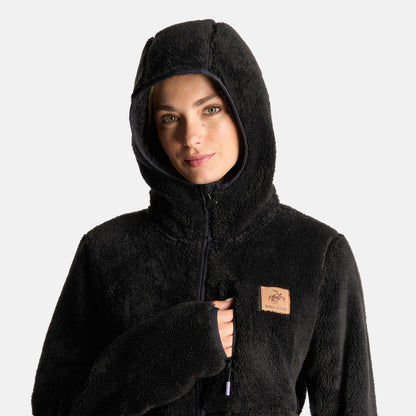Poleron Mujer Calur-oso Negro Haka Honu
