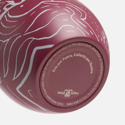 Tazón El Taza 350 ML Burdeo Haka Honu