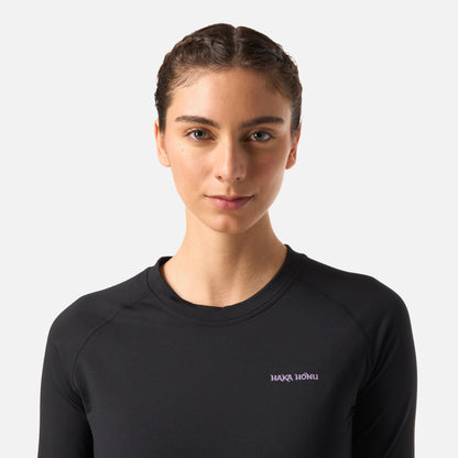 Primera Capa Mujer Huemul Top Negro Haka Honu