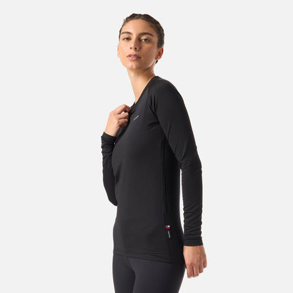 Primera Capa Mujer Huemul Top Negro Haka Honu