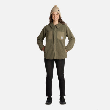 Chaqueta Mujer Leñadora Verde Oliva Haka Honu