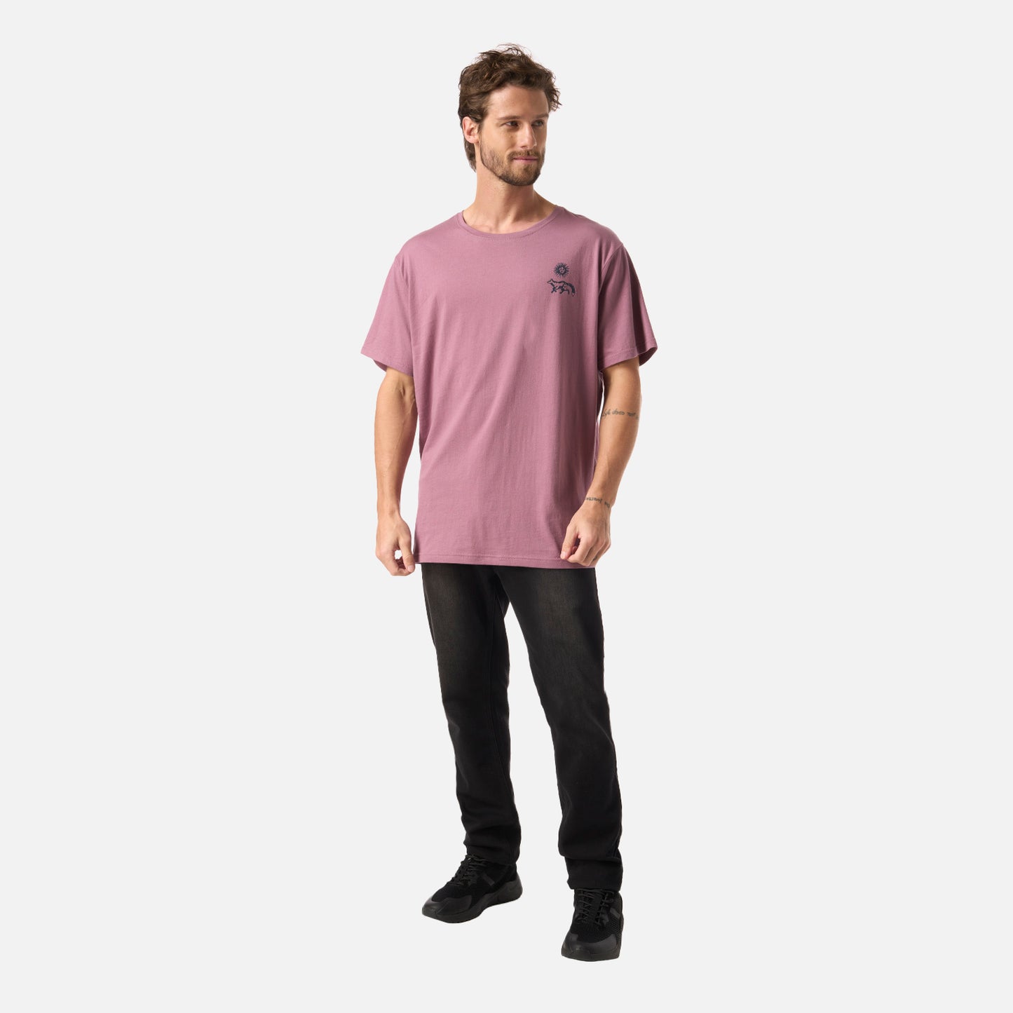 Polera Hombre Mosaicos Lila Haka Honu
