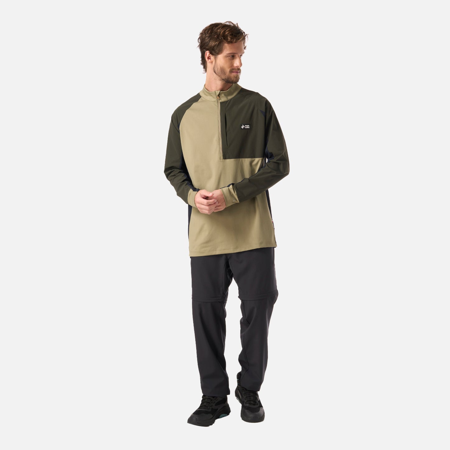 Polerón Hombre Higo Verde Oliva Haka Honu