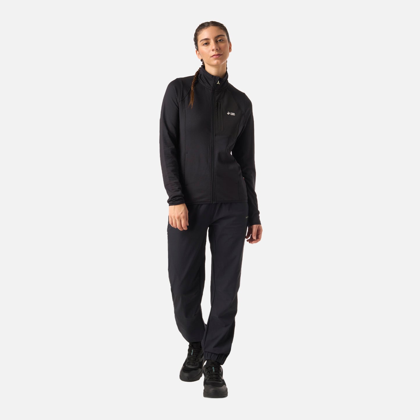 Polerón Mujer Taina Full Zip Negro Haka Honu