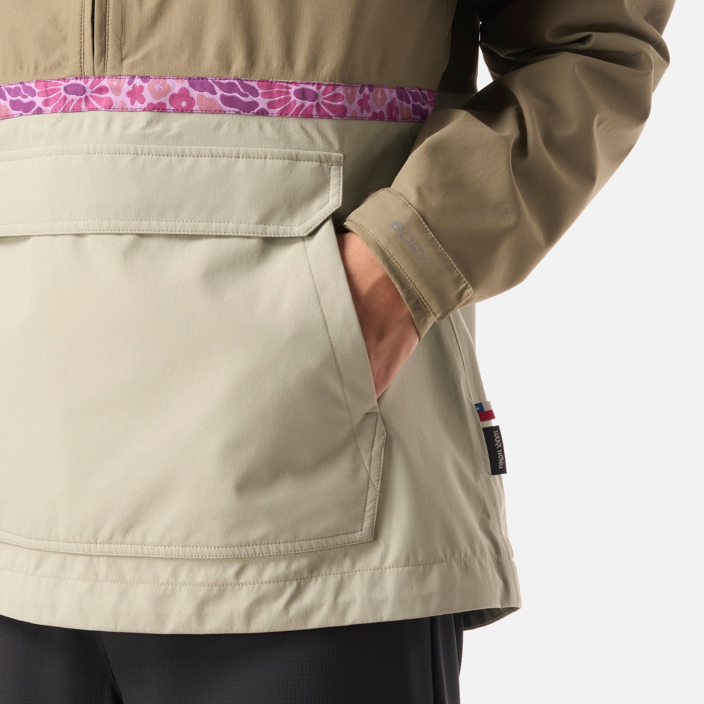 Chaqueta Mujer Viento Norte 14 Zip Verde Oliva Haka Honu