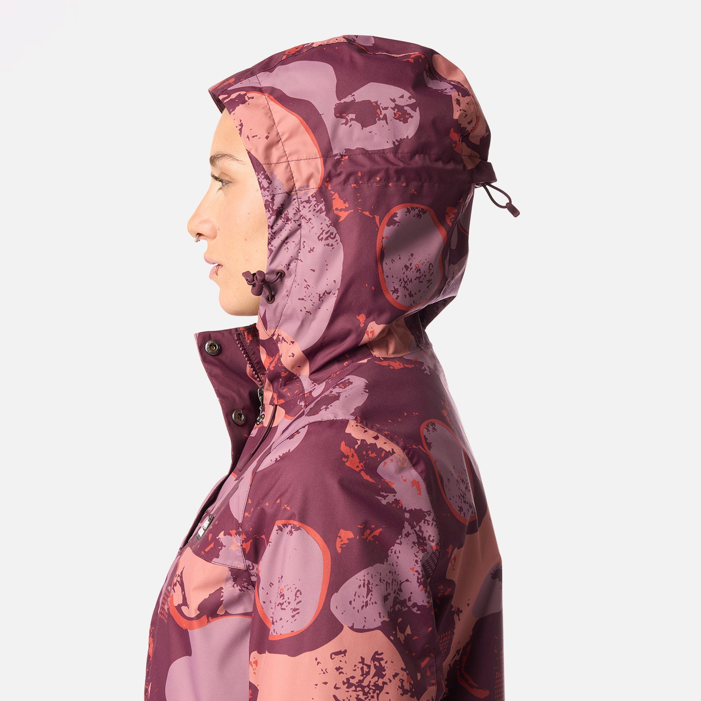 Chaqueta Mujer Kauai Print Morado Oscuro Haka Honu