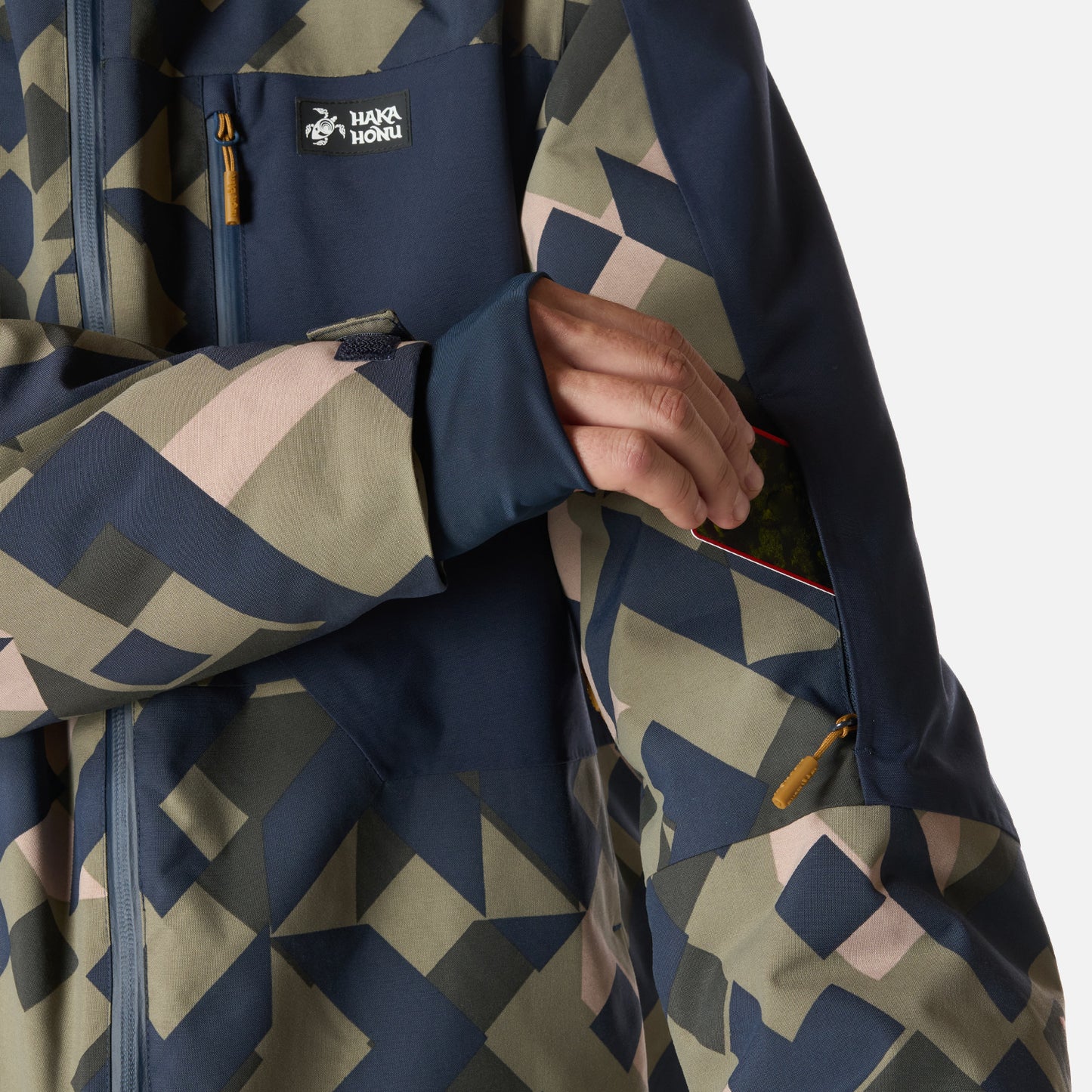 Chaqueta Hombre Yeti Print Verde Oliva Haka Honu