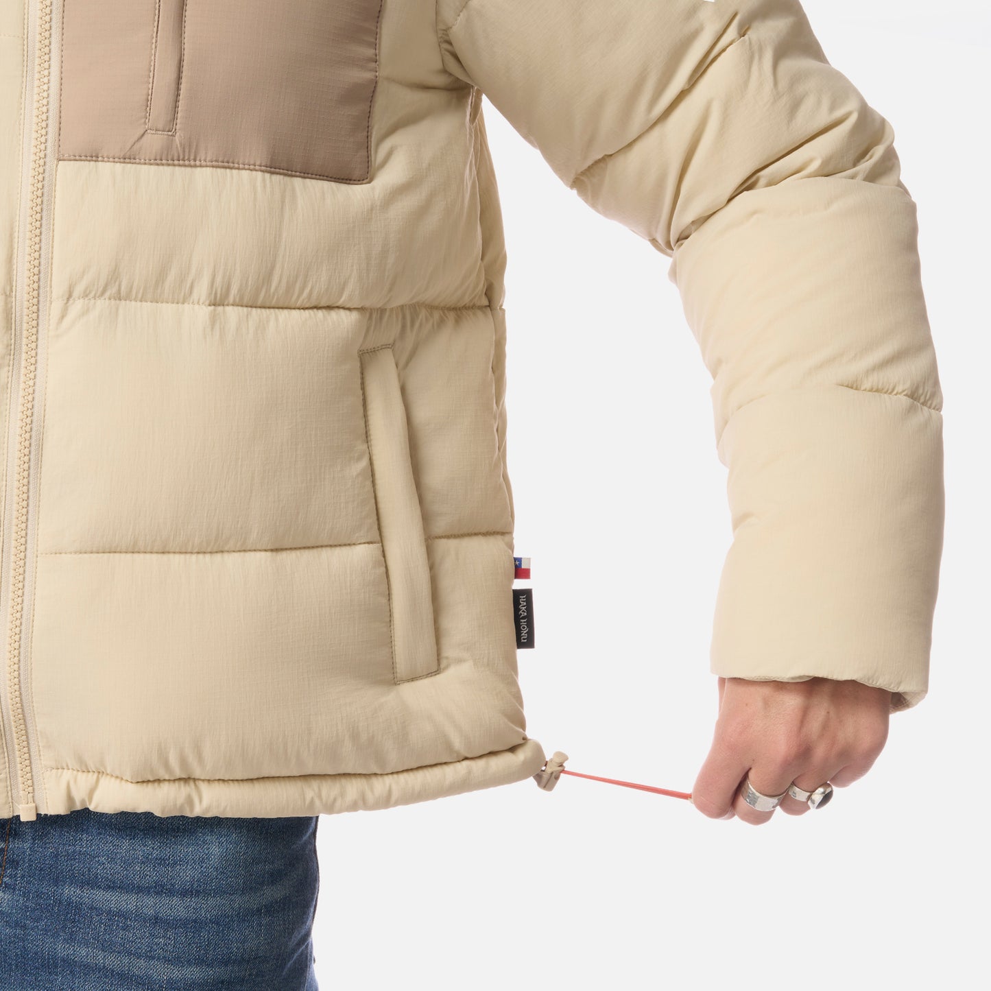 Chaqueta Mujer Aislada Taupe Haka Honu