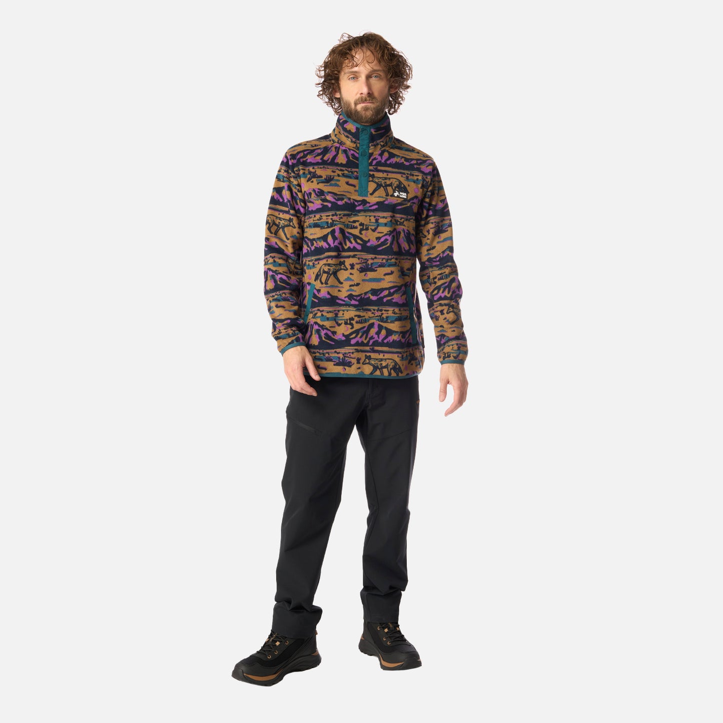 Polar Hombre Tokerau Print Café Claro Haka Honu