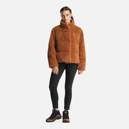 Chaqueta Mujer Aterciopelada Camel Haka Honu