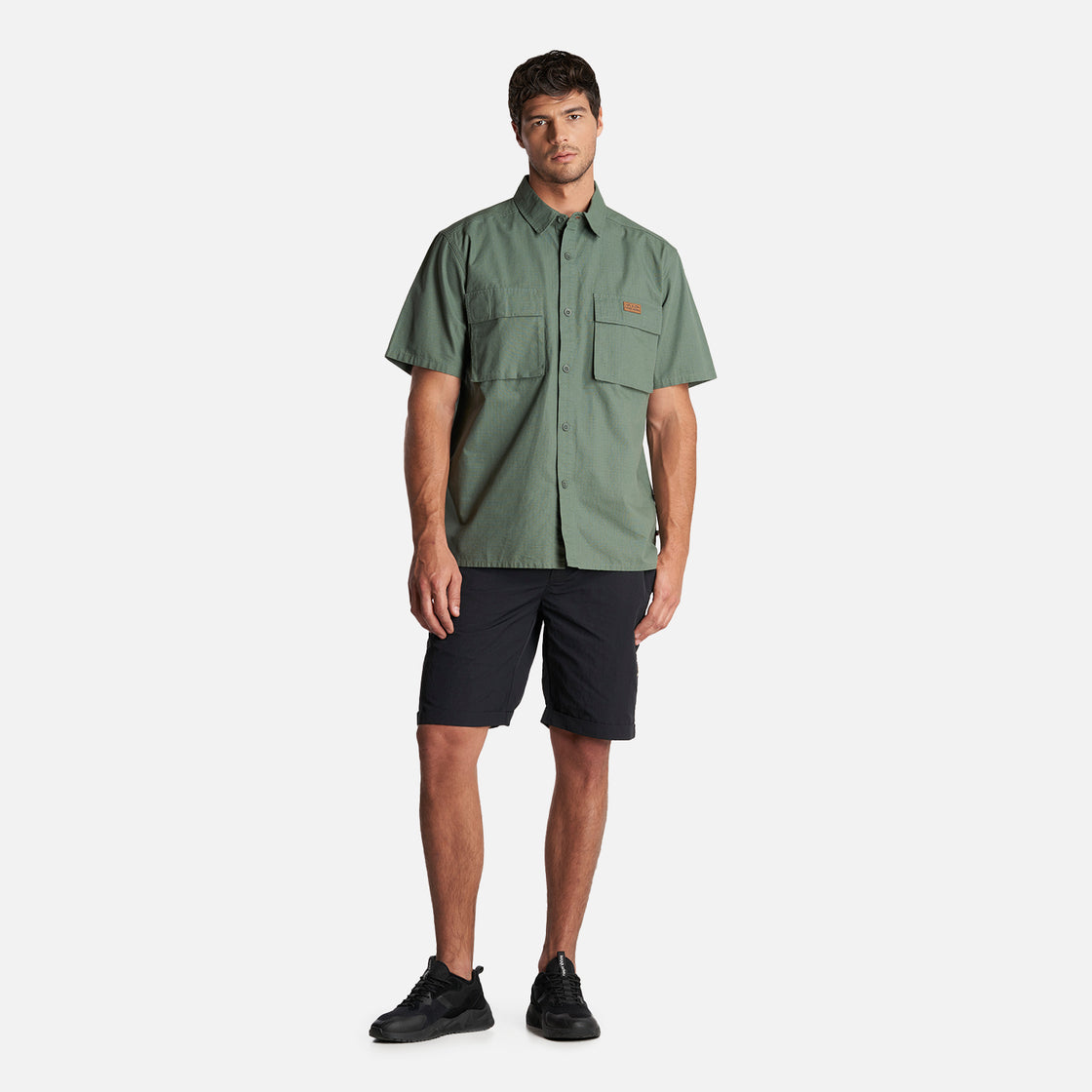 Camisa Hombre Safari Verde Musgo Haka Honu