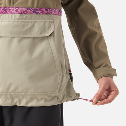 Chaqueta Mujer Viento Norte 14 Zip Verde Oliva Haka Honu