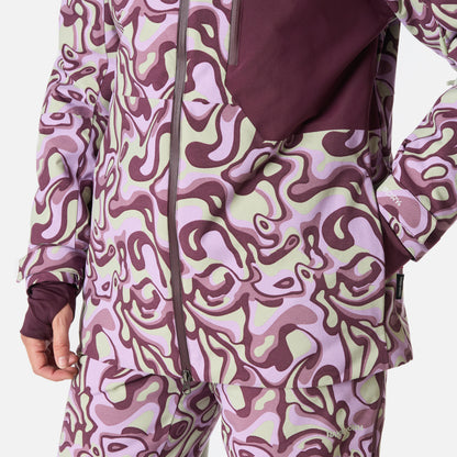 Chaqueta Mujer Yeti Print Malva Haka Honu