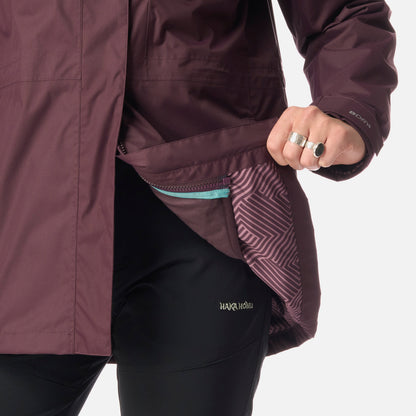 Chaqueta Mujer Corteza Burdeo Haka Honu