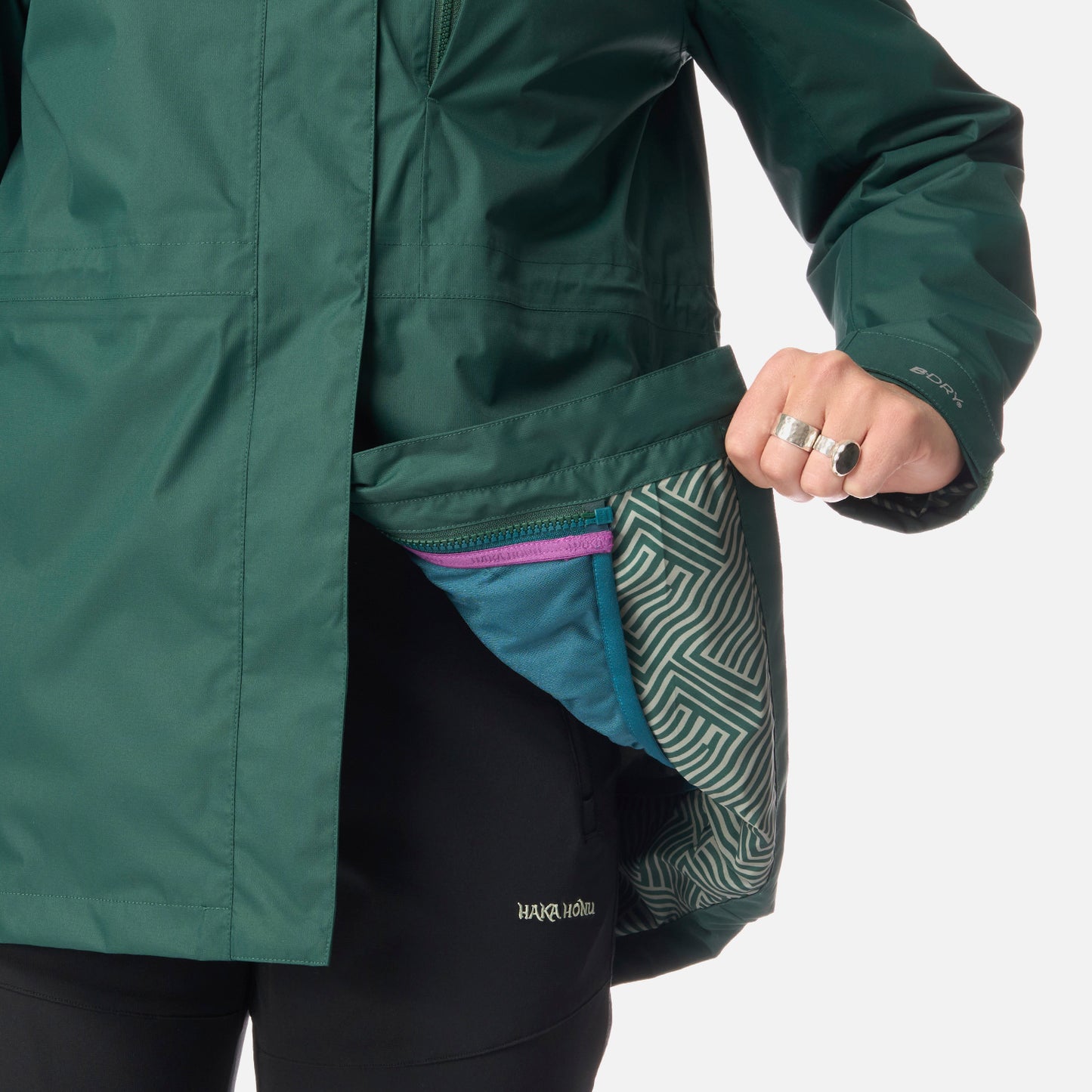 Chaqueta Mujer Corteza Esmeralda Haka Honu