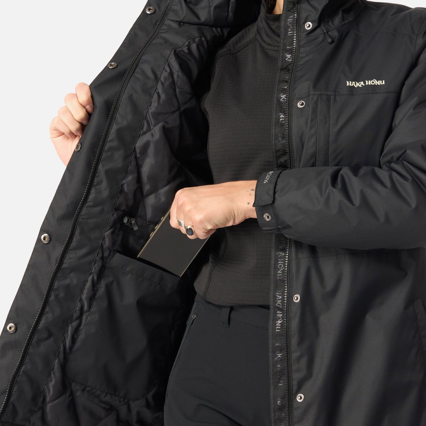 Chaqueta Mujer Terranova Negro Haka Honu